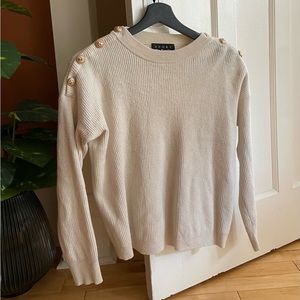 Beige sweater The Kooples with gold buttons